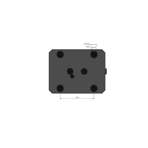 48155-125: 5-Axis Vise Makro•Grip® 125 (Technical drawing )