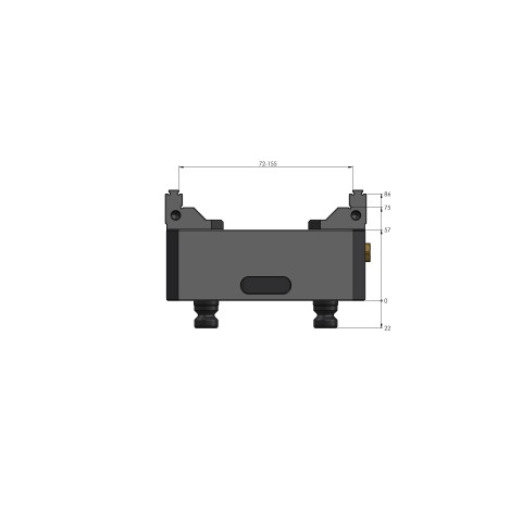 48155-125: 5-Axis Vise Makro•Grip® 125 (Technical drawing )