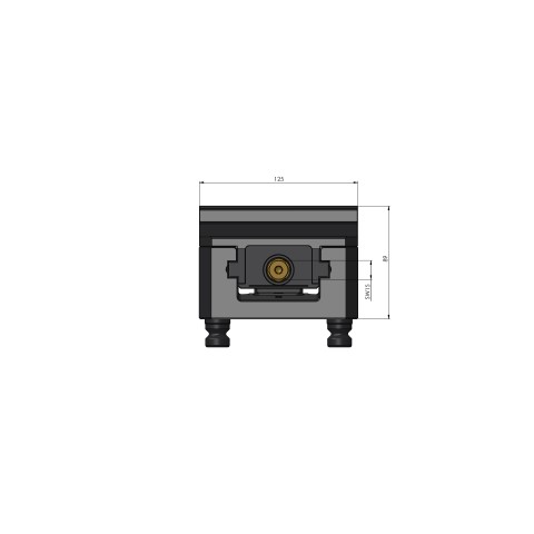 48155-125: 5-Axis Vise Makro•Grip® 125 (Technical drawing )