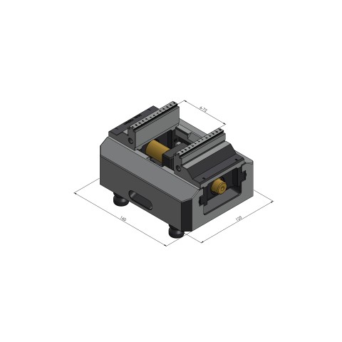 48155-77: 5-Axis Vise Makro•Grip® 125 (Technical drawing )