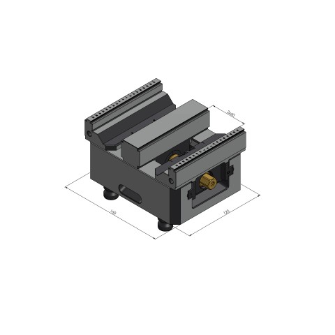 48155-TG2527: Center Jaw + Spindle Makro•Grip® 125 (Technical drawing )