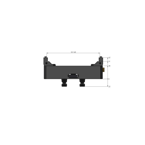 48160-77: 5-Axis Vise Makro•Grip® 77 (Technical drawing )