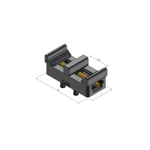 48160-TG7717: Center Jaw + Spindle Makro•Grip® 77 (Technical drawing )