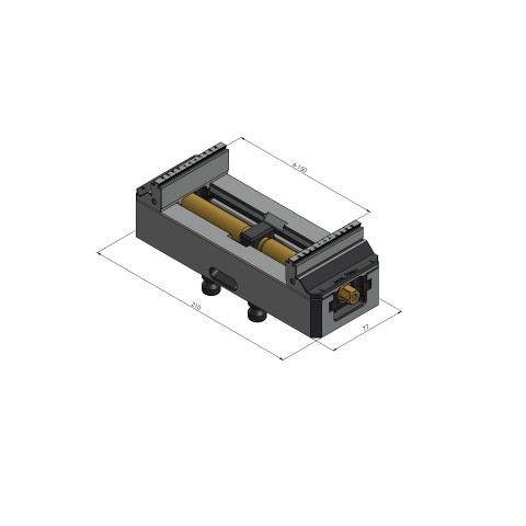 48200-77: 5-Axis Vise Makro•Grip® 77 (Technical drawing )