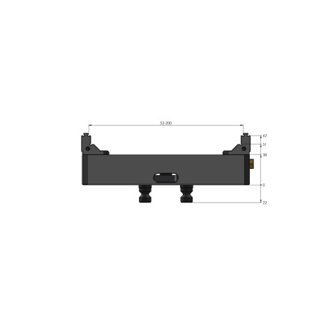 48200-77: 5-Axis Vise Makro•Grip® 77 (Technical drawing )