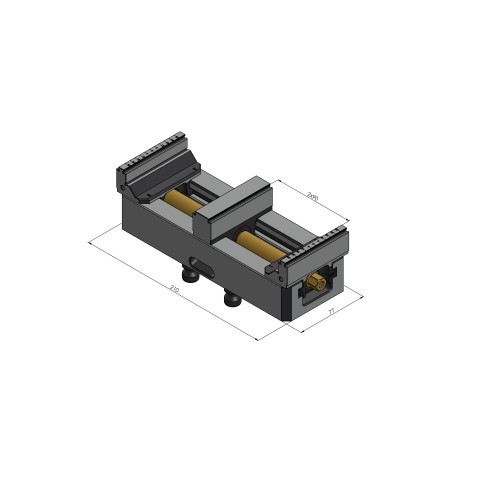 48200-TG7717: Center Jaw + Spindle Makro•Grip® 77 (Technical drawing )