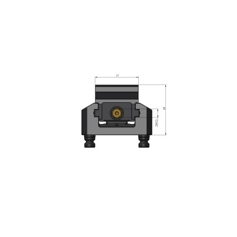 48205-77: 5-Axis Vise Makro•Grip® 125 (Technical drawing )