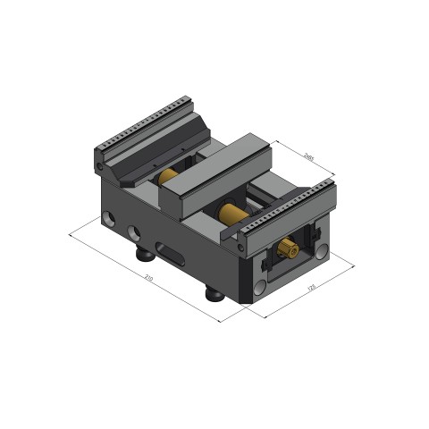 48205-TG2527: Center Jaw + Spindle Makro•Grip® 125 (Technical drawing )