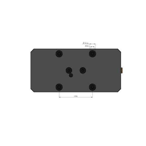 48255-125: 5-Axis Vise Makro•Grip® 125 (Technical drawing )