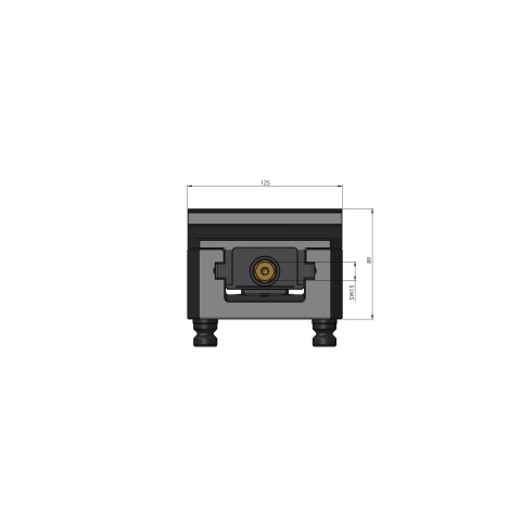 48255-125: 5-Axis Vise Makro•Grip® 125 (Technical drawing )