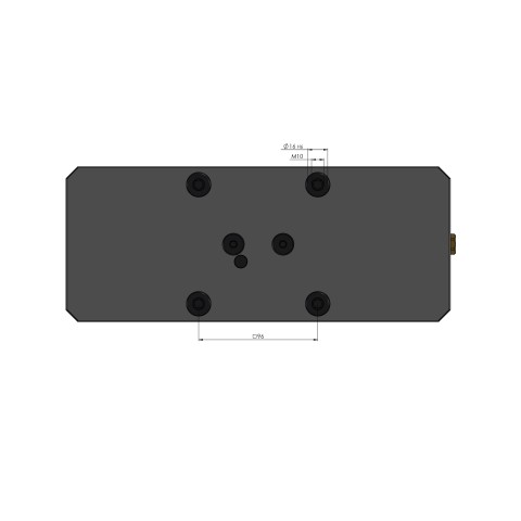 48305-125: 5-Axis Vise Makro•Grip® 125 (Technical drawing )