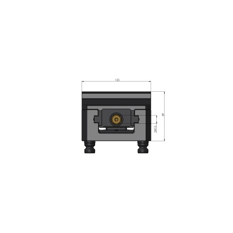 48305-125: 5-Axis Vise Makro•Grip® 125 (Technical drawing )