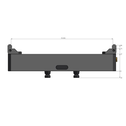 48355-125: 5-Axis Vise Makro•Grip® 125 (Technical drawing )