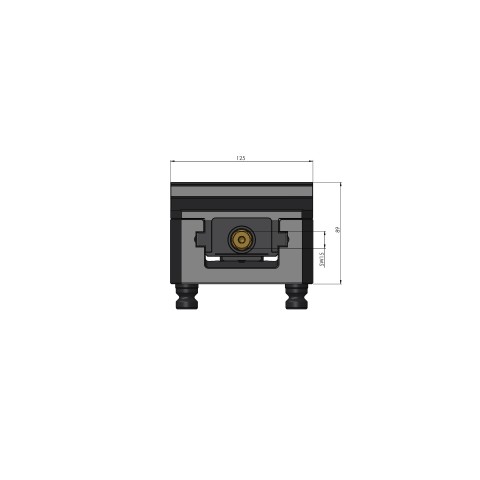 48355-125: 5-Axis Vise Makro•Grip® 125 (Technical drawing )