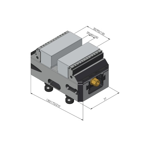 48409-77: Contour Jaws Makro•Grip® 77 (Technical drawing )