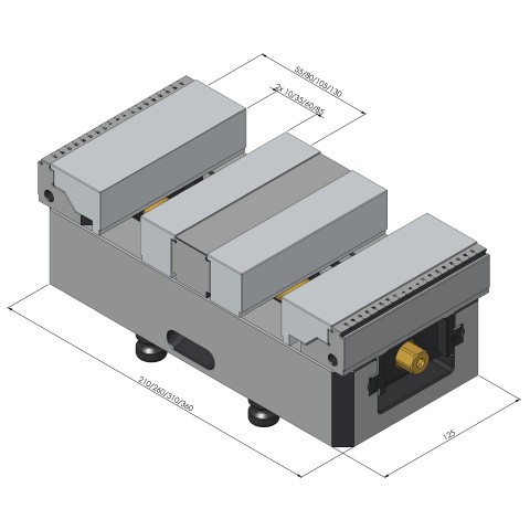 48419-125: Konturbacken Makro•Grip® 125 (Technische Zeichnung )