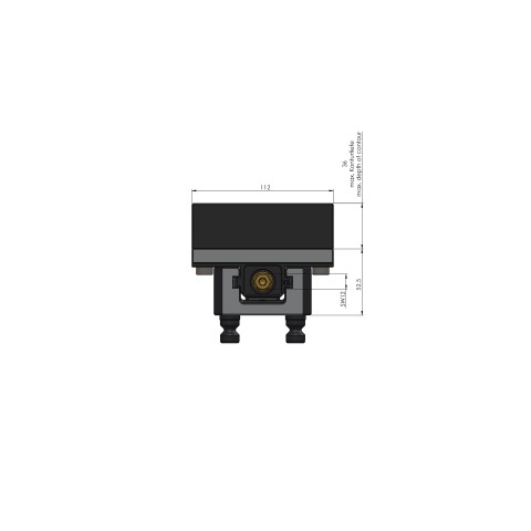 49080-77: Profile Clamping Vise Profilo 77 (Technical drawing )