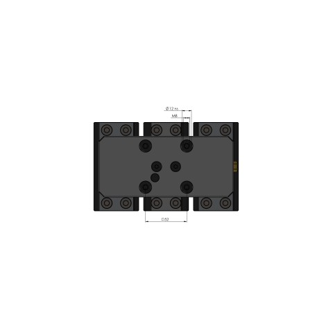 49080-TG77: Center Jaw + Spindle Profilo 77 (Technical drawing )