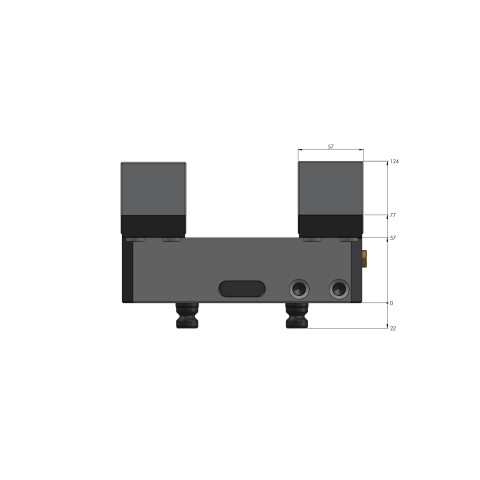 49100-125: Profile Clamping Vise Profilo 125 (Technical drawing )