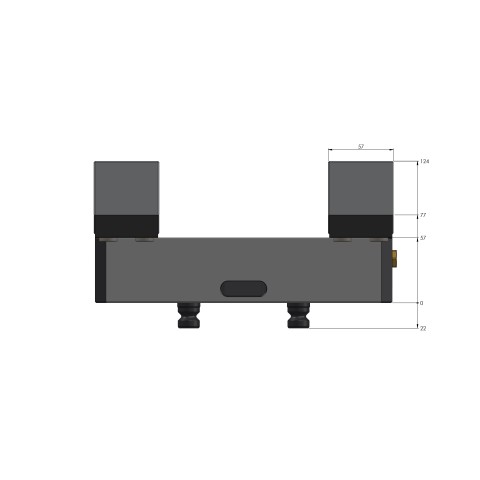 49150-125: Profile Clamping Vise Profilo 125 (Technical drawing )