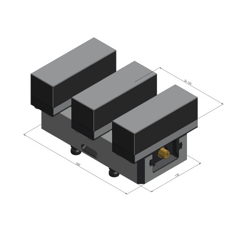 49150-TG125: Center Jaw + Spindle Profilo 125 (Technical drawing )