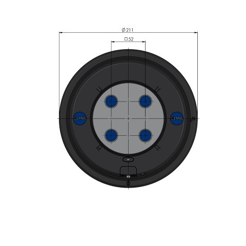 61110: HAUBEX Zero-Point Clamping System Quick•Point®  (Technical drawing )