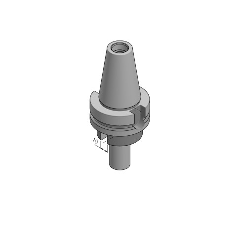 61500-BT40: Tool Holder HAUBEX  (Technical drawing )