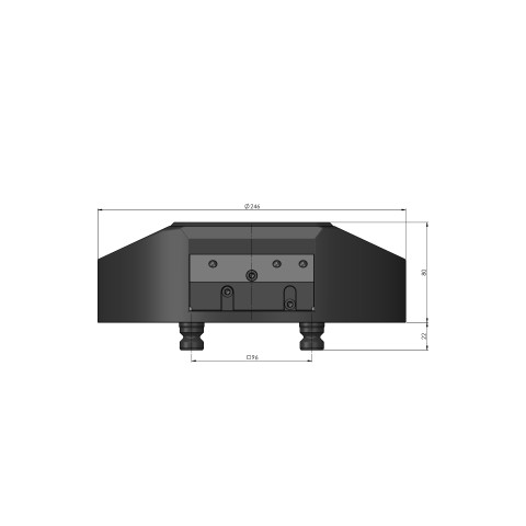 64500: Automation  Zero-Point Clamping System RoboTrex 96 (Technical drawing )