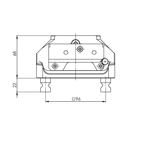 66600: Automation  Zero-Point Clamping System RoboTrex 52 (Technical drawing )