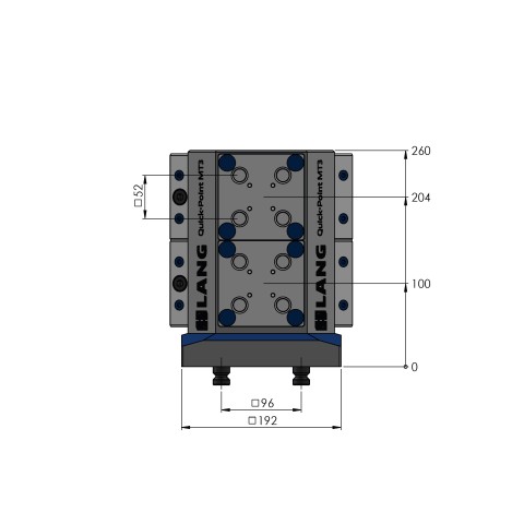 70263: 3-face Tombstone Quick•Point® 52 (Technical drawing )