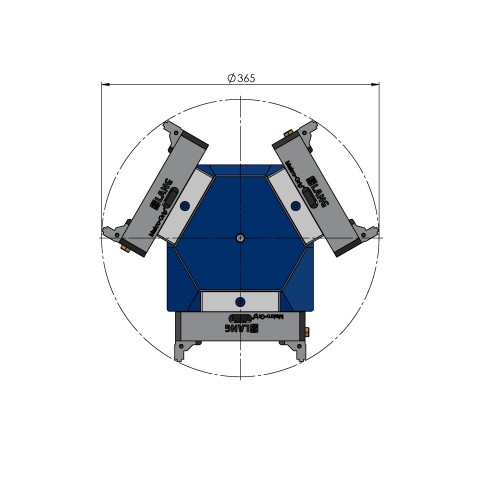 70263: 3-face Tombstone Quick•Point® 52 (Technical drawing )