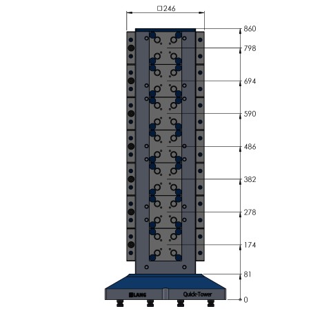 70850: Quick•Tower Quick•Point®  (Technical drawing )