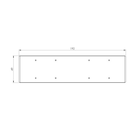 73190: Extension bar Quick•Point® Rail  (Technical drawing )