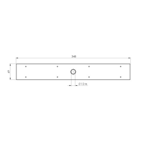 73340: Clamping bar Quick•Point® Rail  (Technical drawing )