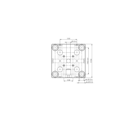 75600: Grid Plate Quick•Point® 52 (Technical drawing )