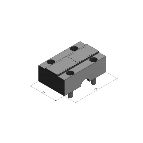 81483-TG: Center Jaw Makro•Grip® Ultra 125 (Technical drawing )