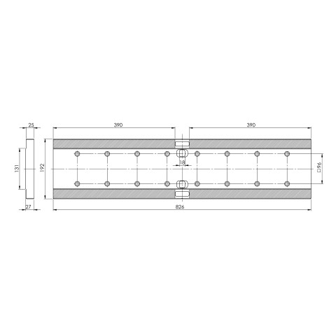 81811: Base Plate Makro•Grip® Ultra  (Technical drawing )